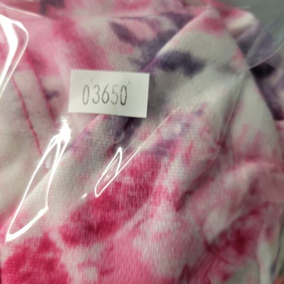 Boobie Brooks Hoodie Top Womens 1X Tie Dye Pink Purple Drawstring New - Picture 11 of 11